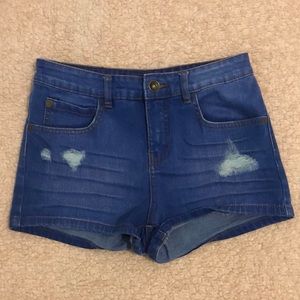 Billabong High-Waisted Blue Jean Shorts